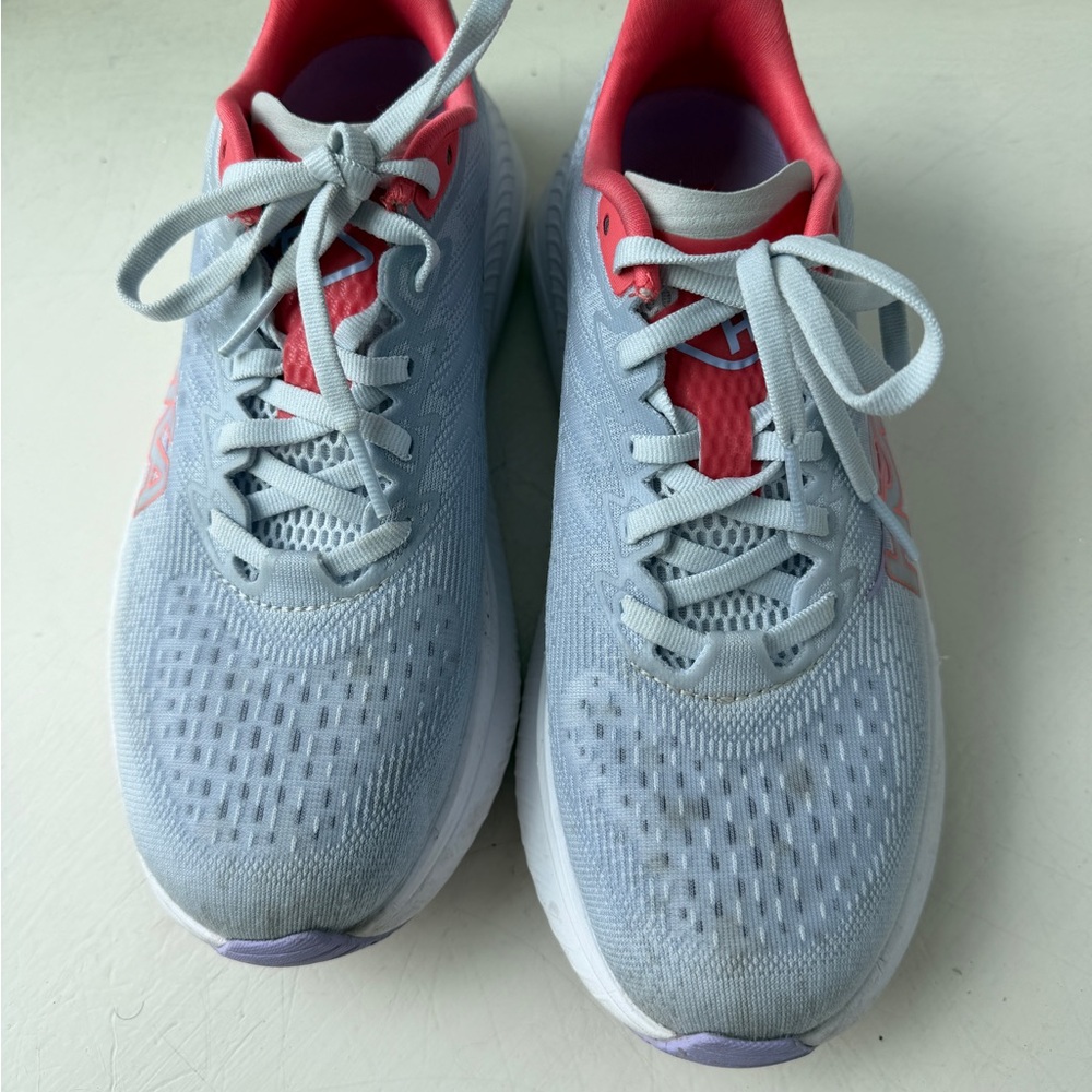 Hoka Mach 6 Sneakers in indigo and coral - Picture 3 of 5